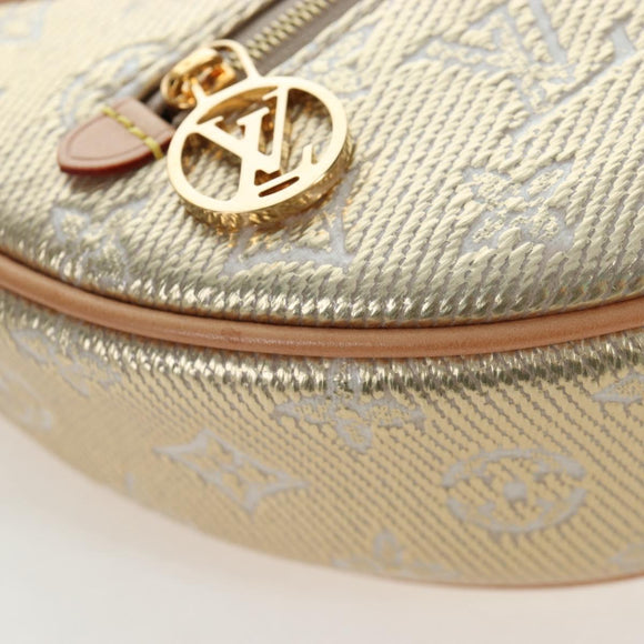 LOUIS VUITTON Monogram Laminated Jacquard Loop Bag Gold M22928 LV Auth 206919SM