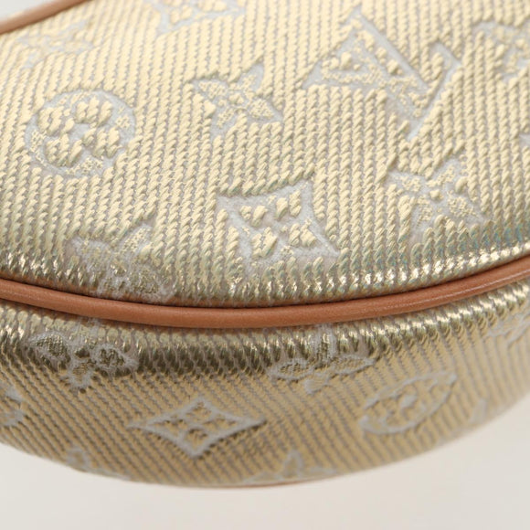 LOUIS VUITTON Monogram Laminated Jacquard Loop Bag Gold M22928 LV Auth 206919SM