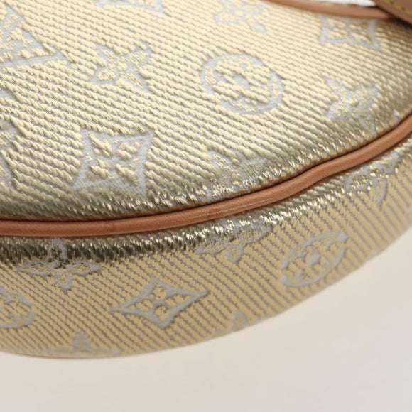 LOUIS VUITTON Monogram Laminated Jacquard Loop Bag Gold M22928 LV Auth 206919SM