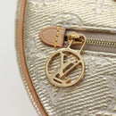 LOUIS VUITTON Monogram Laminated Jacquard Loop Bag Gold M22928 LV Auth 206919SM-21
