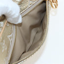 LOUIS VUITTON Monogram Laminated Jacquard Loop Bag Gold M22928 LV Auth 206919SM-22
