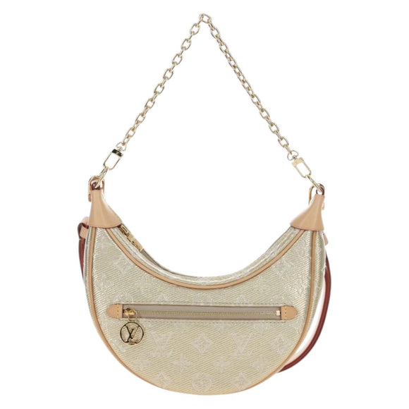 LOUIS VUITTON Monogram Laminated Jacquard Loop Bag Gold M22928 LV Auth 206919SM