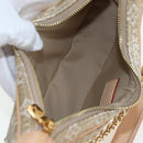 LOUIS VUITTON Monogram Laminated Jacquard Loop Bag Gold M22928 LV Auth 206919SM-11