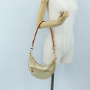 LOUIS VUITTON Monogram Laminated Jacquard Loop Bag Gold M22928 LV Auth 206919SM-26