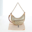 LOUIS VUITTON Monogram Laminated Jacquard Loop Bag Gold M22928 LV Auth 206919SM-12