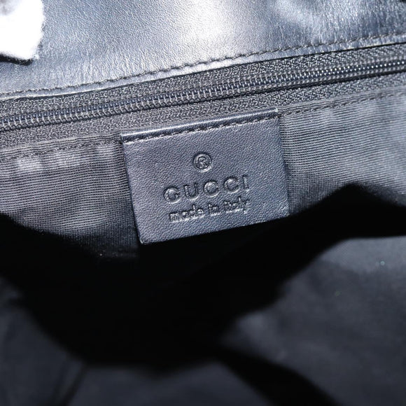 GUCCI GG Canvas Tote Bag Gray Silver 31243 Auth 206920