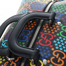 GUCCI GG Psychedelic Boston Bag PVC 2way Multicolor Silver 587866 Auth 206921SAM-16