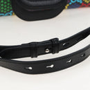 GUCCI GG Psychedelic Boston Bag PVC 2way Multicolor Silver 587866 Auth 206921SAM-9