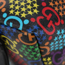 GUCCI GG Psychedelic Boston Bag PVC 2way Multicolor Silver 587866 Auth 206921SAM-19