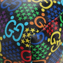 GUCCI GG Psychedelic Boston Bag PVC 2way Multicolor Silver 587866 Auth 206921SAM-20