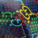 GUCCI GG Psychedelic Boston Bag PVC 2way Multicolor Silver 587866 Auth 206921SAM-21