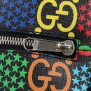 GUCCI GG Psychedelic Boston Bag PVC 2way Multicolor Silver 587866 Auth 206921SAM-24
