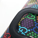 GUCCI GG Psychedelic Boston Bag PVC 2way Multicolor Silver 587866 Auth 206921SAM-15