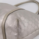 GUCCI GG Implementation Tote Bag PVC Champagne Gold 197953 Auth 206922-9