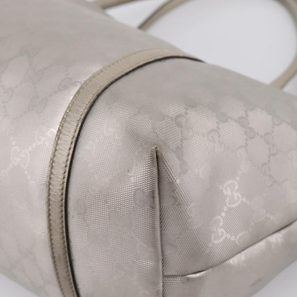 GUCCI GG Implementation Tote Bag PVC Champagne Gold 197953 Auth 206922