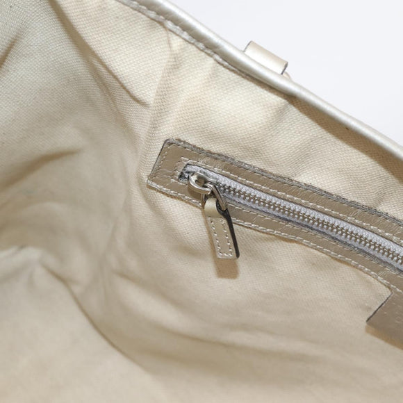 GUCCI GG Implementation Tote Bag PVC Champagne Gold 197953 Auth 206922