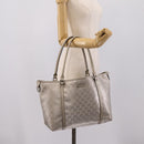 GUCCI GG Implementation Tote Bag PVC Champagne Gold 197953 Auth 206922-24