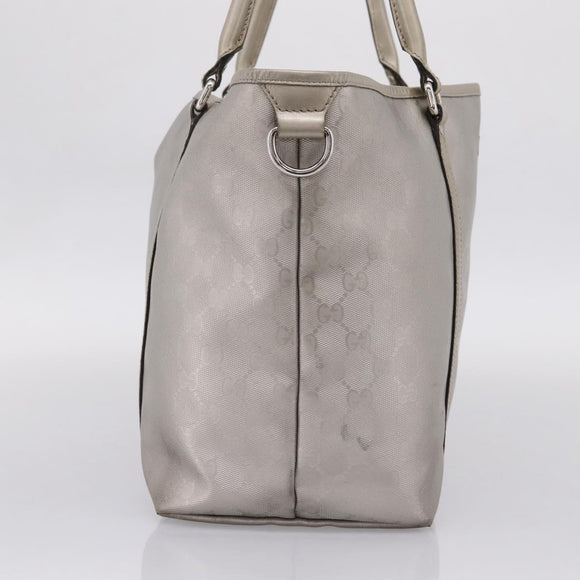 GUCCI GG Implementation Tote Bag PVC Champagne Gold 197953 Auth 206922