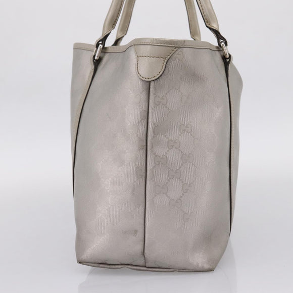 GUCCI GG Implementation Tote Bag PVC Champagne Gold 197953 Auth 206922