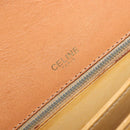 CELINE Macadam Canvas Horse Carriage Shoulder Bag PVC Beige Gold Auth 206923-19