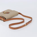 CELINE Macadam Canvas Horse Carriage Shoulder Bag PVC Beige Gold Auth 206923-7