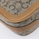 CELINE C Sulky Horse Carriage Shoulder Bag Coated Canvas Beige Gold Auth 206924-14
