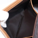 CELINE C Sulky Horse Carriage Shoulder Bag Coated Canvas Beige Gold Auth 206924-25