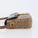 CELINE C Sulky Horse Carriage Shoulder Bag Coated Canvas Beige Gold Auth 206924-5