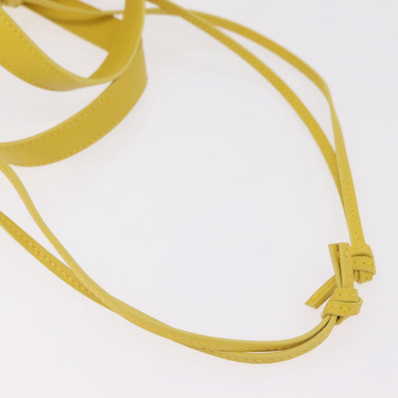 Bottega Veneta The Shell Hand Bag Leather 2way Yellow Auth 206926V