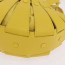 Bottega Veneta The Shell Hand Bag Leather 2way Yellow Auth 206926V-17