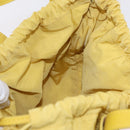 Bottega Veneta The Shell Hand Bag Leather 2way Yellow Auth 206926V-19