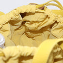 Bottega Veneta The Shell Hand Bag Leather 2way Yellow Auth 206926V-20