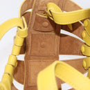 Bottega Veneta The Shell Hand Bag Leather 2way Yellow Auth 206926V-24
