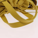 Bottega Veneta The Shell Hand Bag Leather 2way Yellow Auth 206926V-7