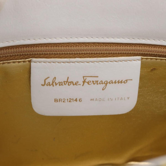 Salvatore Ferragamo Hand Bag Leather Multicolor Gold Auth 206927A