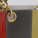 Salvatore Ferragamo Hand Bag Leather Multicolor Gold Auth 206927A-2