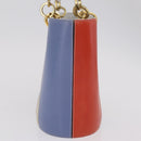 Salvatore Ferragamo Hand Bag Leather Multicolor Gold Auth 206927A-5