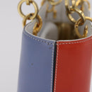 Salvatore Ferragamo Hand Bag Leather Multicolor Gold Auth 206927A-6