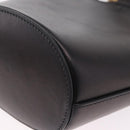 Miu Miu Bamboo Handle Hand Bag Leather 2way Black Gold Auth 206928M-10