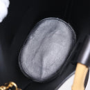 Miu Miu Bamboo Handle Hand Bag Leather 2way Black Gold Auth 206928M-11