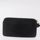 Miu Miu Bamboo Handle Hand Bag Leather 2way Black Gold Auth 206928M-21