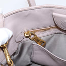 Miu Miu Matelasse Hand Bag Leather 2way Purple Gold Auth 206929A-25