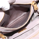 Miu Miu Matelasse Hand Bag Leather 2way Purple Gold Auth 206929A-26