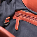 BVLGARI Chandra Hand Bag Leather Brown Gold Auth 206932-26
