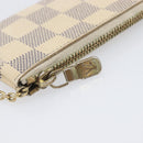 LOUIS VUITTON Damier Azur Pochette Cles Coin Purse N62659 LV Auth 206933-9