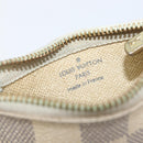 LOUIS VUITTON Damier Azur Pochette Cles Coin Purse N62659 LV Auth 206933-10