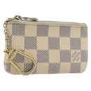 LOUIS VUITTON Damier Azur Pochette Cles Coin Purse N62659 LV Auth 206933-1