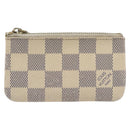 LOUIS VUITTON Damier Azur Pochette Cles Coin Purse N62659 LV Auth 206933-13