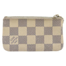 LOUIS VUITTON Damier Azur Pochette Cles Coin Purse N62659 LV Auth 206933-2