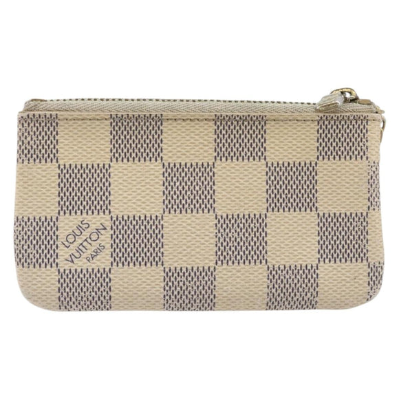 LOUIS VUITTON Damier Azur Pochette Cles Coin Purse N62659 LV Auth 206933